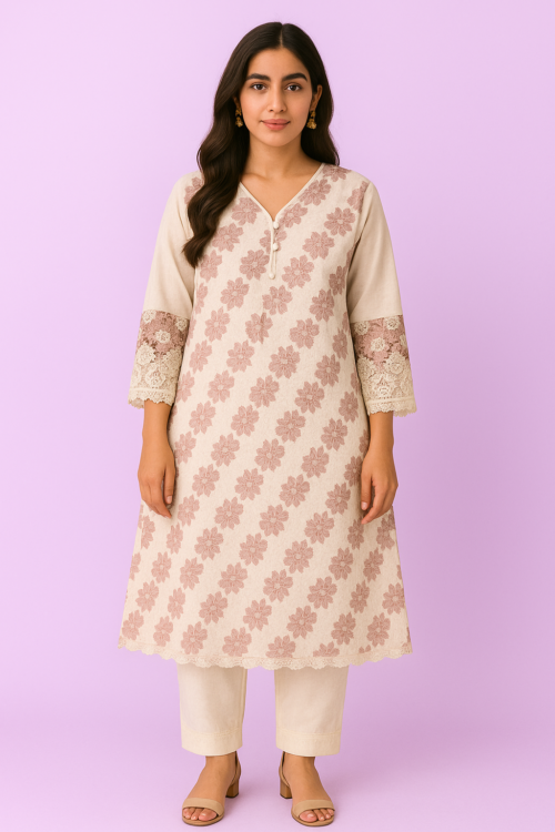 2 Piece Embroidery Dress (Copy)